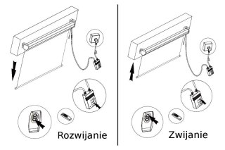 Ekran projekcyjny elektryczny MC-593 120" 240x180 4:3 ściana lub sufit