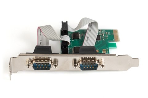 Karta rozszerzeń/Kontroler PCI Express RS232 Serial Port, 2xDB9, Chipset: ASIX99100 Karta rozszerzeń/Kontroler PCI Express RS232 Serial Port, 2xDB9, Chipset: ASIX99100