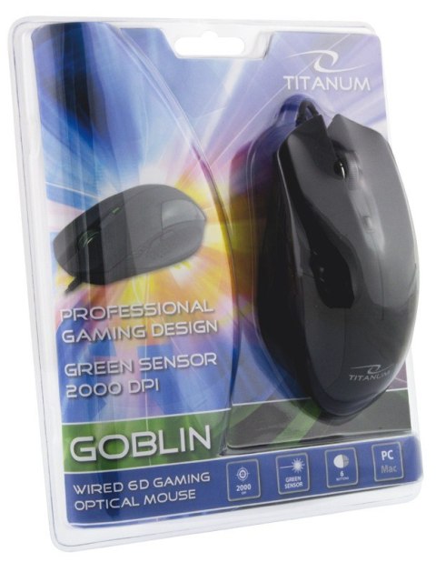 MYSZ DLA GRACZY TM106 USB, 6D, DPI 2000 GOBLIN MYSZ DLA GRACZY TM106 USB, 6D, DPI 2000 GOBLIN