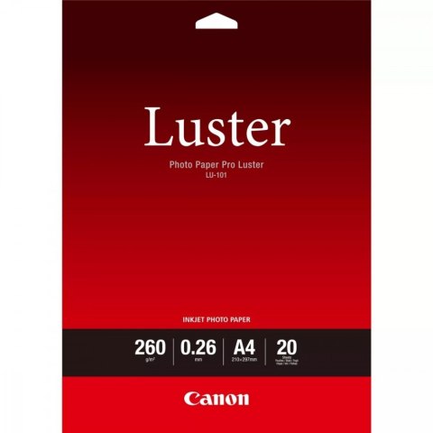 Papier Canon LU-101 z połyskiem Photo Paper Pro A4 20 arkuszy 6211B006 Papier Canon LU-101 z połyskiem Photo Paper Pro A4 20 arkuszy 6211B006