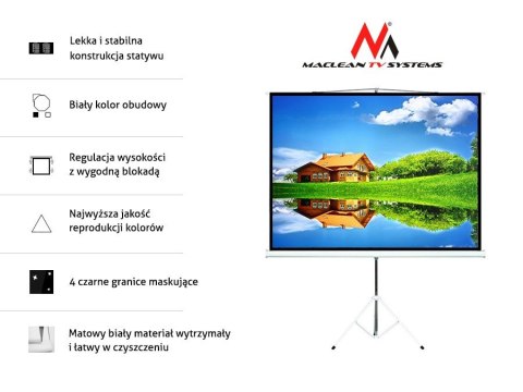 Ekran projekcyjny MC-680 112" 1:1 stojak Ekran projekcyjny MC-680 112" 1:1 stojak
