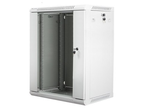 Szafa instalacyjna wisząca 19'' 15U 600X450mm szara (drzwi szklane) Szafa instalacyjna wisząca 19'' 15U 600X450mm szara (drzwi szklane)
