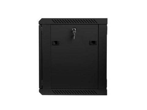 Szafa instalacyjna wisząca 19'' 9U 600X450mm czarna (drzwi szklane) Szafa instalacyjna wisząca 19'' 9U 600X450mm czarna (drzwi szklane)