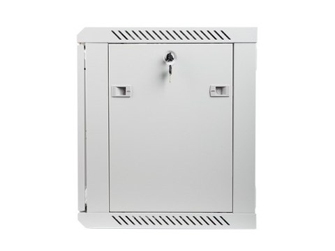 Szafa instalacyjna wisząca 19'' 9U 600X450mm szara (drzwi szklane)