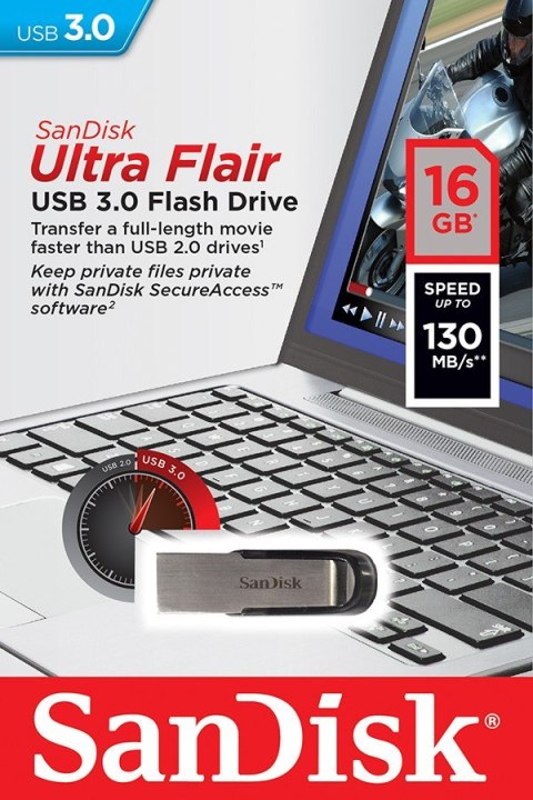ULTRA FLAIR USB 3.0 16GB (do 130MB/s) ULTRA FLAIR USB 3.0 16GB (do 130MB/s)