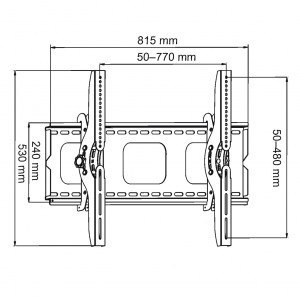 Uchwyt do TV LCD/LED/PLAZMA 32-100 100KG AR-08 regulacja w pionie Uchwyt do TV LCD/LED/PLAZMA 32-100 100KG AR-08 regulacja w pionie