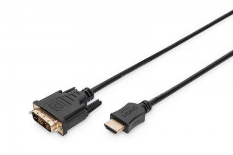 Kabel adapter HDMI Standard 1080p 60Hz FHD Typ HDMI A/DVI-D (18+1) M/M czarny 2m Kabel adapter HDMI Standard 1080p 60Hz FHD Typ HDMI A/DVI-D (18+1) M/M czarny 2m