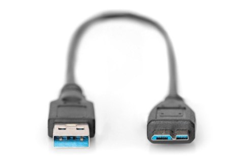 Kabel połączeniowy USB 3.1 Gen.1 SuperSpeed 5Gbps Typ USB A/microUSB B M/M czarny 0,25m Kabel połączeniowy USB 3.1 Gen.1 SuperSpeed 5Gbps Typ USB A/microUSB B M/M czarny 0,25m