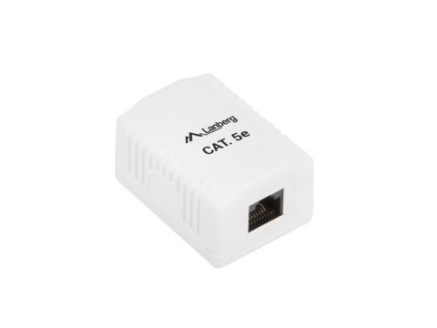Gniazdo natynkowe RJ45 Kat.5E białe Gniazdo natynkowe RJ45 Kat.5E białe
