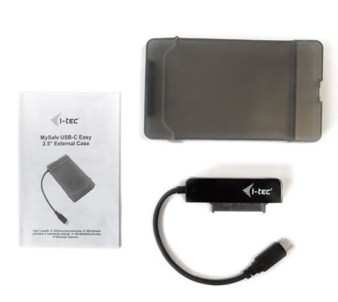 MySafe USB-C 3.1 Gen. 2 Easy zewnętrzna obudowa na dysk 2,5" 9,5mm SATA I/II/III HDD MySafe USB-C 3.1 Gen. 2 Easy zewnętrzna obudowa na dysk 2,5" 9,5mm SATA I/II/III HDD