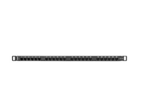 Patch Panel 24 Port 0.5U Kat.5E czarny Patch Panel 24 Port 0.5U Kat.5E czarny