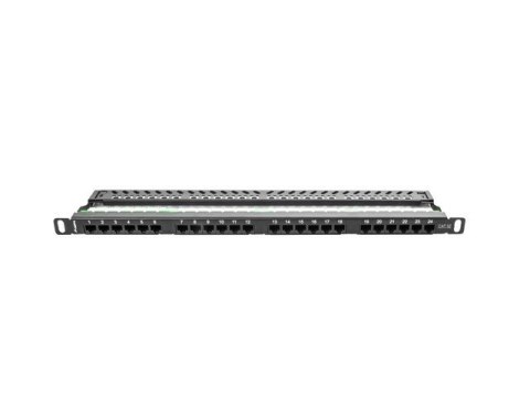 Patch Panel 24 Port 0.5U Kat.5E czarny Patch Panel 24 Port 0.5U Kat.5E czarny