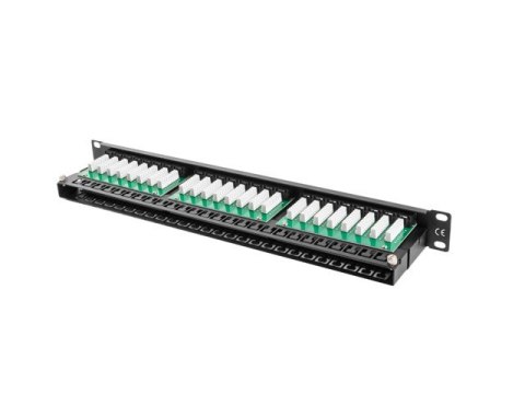 Patch Panel 48 Port 1U Kat.5E czarny Patch Panel 48 Port 1U Kat.5E czarny