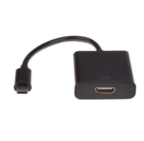 Adapter USB Typ-C do HDMI(F) czarny Adapter USB Typ-C do HDMI(F) czarny