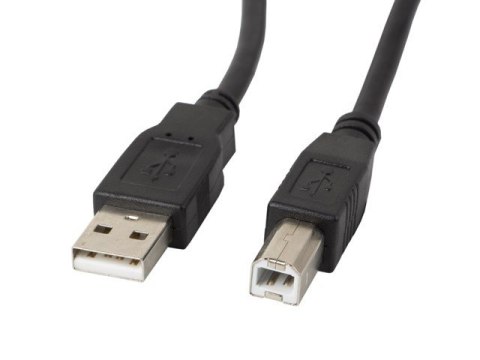 Kabel USB 2.0 AM-BM 5M Ferryt czarny Kabel USB 2.0 AM-BM 5M Ferryt czarny