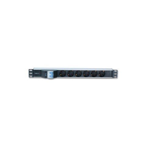 Listwa zasilająca Rack 19 cali 1U 250V/16A 6xSCHUKO, 3m Listwa zasilająca Rack 19 cali 1U 250V/16A 6xSCHUKO, 3m