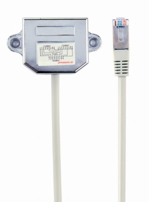 Adapter rozdzielacz LAN RJ-45/2XRJ-45 FTP Adapter rozdzielacz LAN RJ-45/2XRJ-45 FTP