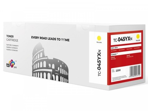 Toner do Canon LBP 610C 045H TC-045YXN YE 100% nowy Toner do Canon LBP 610C 045H TC-045YXN YE 100% nowy