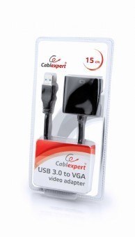 Adapter USB 3.0 -> VGA czarny Adapter USB 3.0 -> VGA czarny