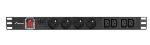 Listwa zasilająca Rack PDU 1U 10A 4X 230V PL 4X IEC C13 2m C14 czarna Listwa zasilająca Rack PDU 1U 10A 4X 230V PL 4X IEC C13 2m C14 czarna