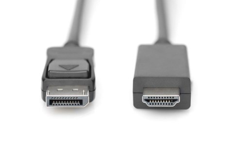 Kabel adapter DisplayPort 1.2 z zatrzaskiem 4K 60Hz UHD Typ DP/HDMI A M/M czarny 2m Kabel adapter DisplayPort 1.2 z zatrzaskiem 4K 60Hz UHD Typ DP/HDMI A M/M czarny 2m
