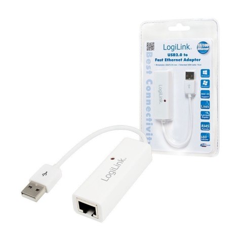 Adapter fast ethernet RJ45 do USB2.0 Adapter fast ethernet RJ45 do USB2.0