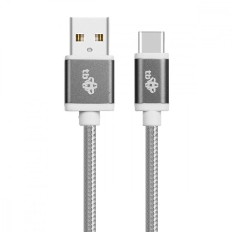 Kabel USB-USB C 1.5m szary sznurek Kabel USB-USB C 1.5m szary sznurek