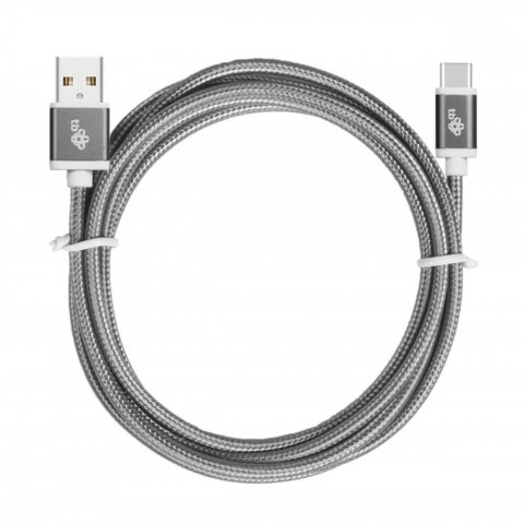 Kabel USB-USB C 1.5m szary sznurek Kabel USB-USB C 1.5m szary sznurek