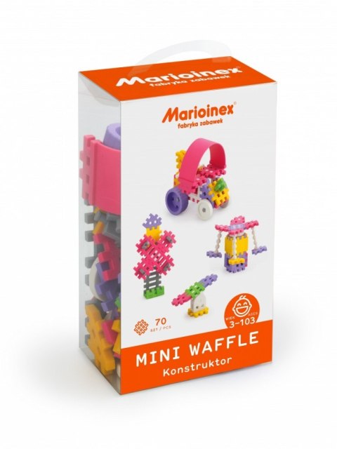 Klocki waffle mini 70 sztuk dziewczynka Klocki waffle mini 70 sztuk dziewczynka