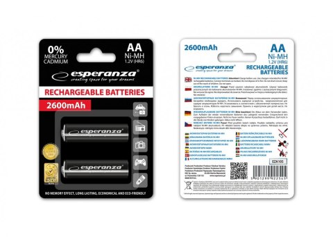 Akumulatory NI-MH AA 2600mAh czarne Akumulatory NI-MH AA 2600mAh czarne