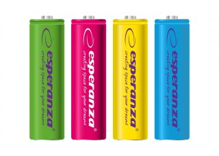 Akumulatory AA 2000mAh 4szt. mix kolorów