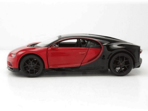 Model kompozytowy Bugatti Chiron sport czarno-czerwony Model kompozytowy Bugatti Chiron sport czarno-czerwony