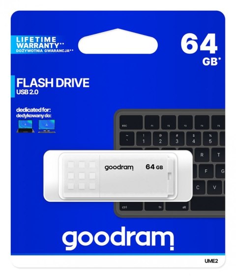 Pendrive UME2 64GB USB 2.0 Biały Pendrive UME2 64GB USB 2.0 Biały