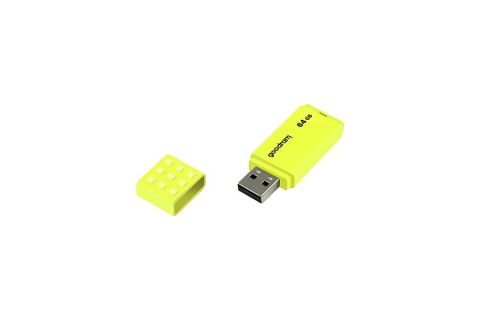 Pendrive UME2 64GB USB 2.0 Żółty Pendrive UME2 64GB USB 2.0 Żółty
