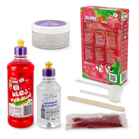 Masa plastyczna Zestaw super slime - Truskawka XL Masa plastyczna Zestaw super slime - Truskawka XL