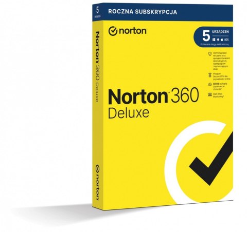 Norton 360 DELUX 50GB PL 1U 5Dvc 1Y 21408667 Norton 360 DELUX 50GB PL 1U 5Dvc 1Y 21408667