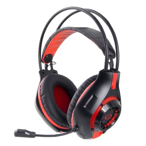 Słuchawki z mikrofonem gaming Deathstrike Czerwone Słuchawki z mikrofonem gaming Deathstrike Czerwone