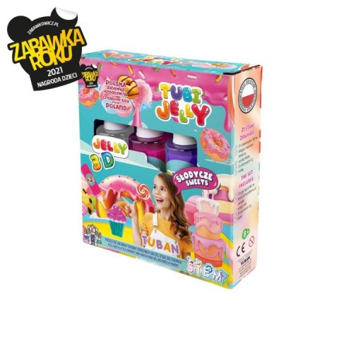 Zestaw Tubi Jelly 3 kolory - Słodycze Zestaw Tubi Jelly 3 kolory - Słodycze