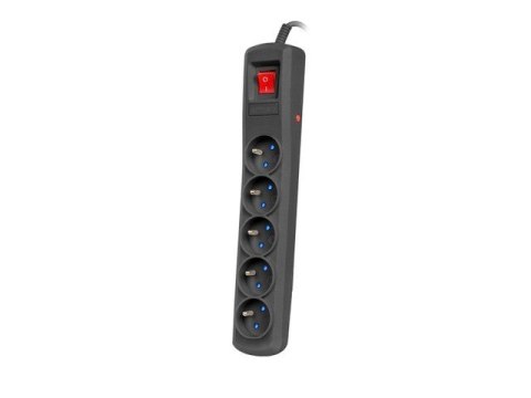Listwa zasilająca R5 1.5m 5x230V PL 10A Czarna Listwa zasilająca R5 1.5m 5x230V PL 10A Czarna