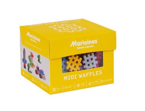 Klocki konstrukcyjne Waffle Midi 150 elementów Klocki konstrukcyjne Waffle Midi 150 elementów