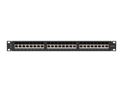 Patchpanel 24 port 1U KAT6A EK. PPSA-1024-B Czarny Patchpanel 24 port 1U KAT6A EK. PPSA-1024-B Czarny