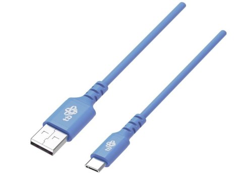 Kabel USB-USB C 1m silikonowy niebieski Quick Charge Kabel USB-USB C 1m silikonowy niebieski Quick Charge