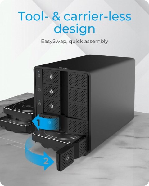 Obudowa na 5 x HDD 3,5 cala SATA, B-3805-C31 , Single Obudowa na 5 x HDD 3,5 cala SATA, B-3805-C31 , Single