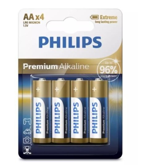 Baterie alkaliczne premium AA x4 Baterie alkaliczne premium AA x4