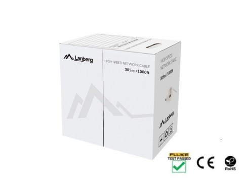 Kabel UTP Kat.5e drut LCU5-12CU-0305-BK czarny Kabel UTP Kat.5e drut LCU5-12CU-0305-BK czarny