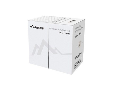 Kabel UTP Kat.5e drut LCU5-12CU-0305-BK czarny Kabel UTP Kat.5e drut LCU5-12CU-0305-BK czarny