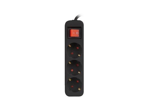 Listwa przedłużacz 1,5m 3x230V PS1-03F-0150-BK Listwa przedłużacz 1,5m 3x230V PS1-03F-0150-BK