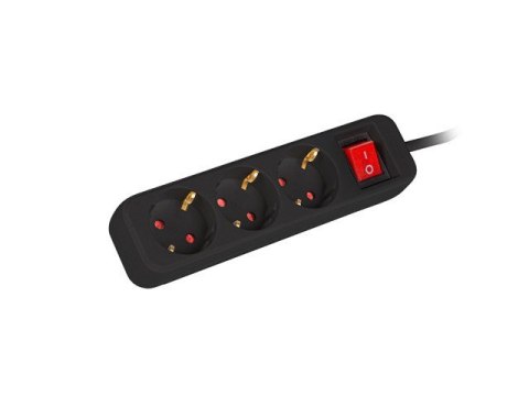 Listwa przedłużacz 1,5m 3x230V PS1-03F-0150-BK Listwa przedłużacz 1,5m 3x230V PS1-03F-0150-BK
