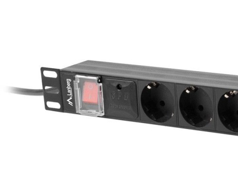 Listwa zasilająca Rack PDU 19 1U 16A 8X schuko 2M czarna Listwa zasilająca Rack PDU 19 1U 16A 8X schuko 2M czarna