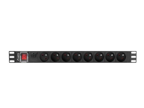 Listwa zasilająca rack PDU 19 cali 1U 16A 8X 230V PL 2 czarna Listwa zasilająca rack PDU 19 cali 1U 16A 8X 230V PL 2 czarna